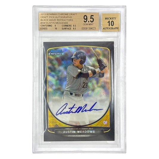 TOPPS MLBカード BOWMAN CHROME AUSTIN MEADOWS PITTSBURGH PIRATES /50 #BCA-AM 中古 IT1