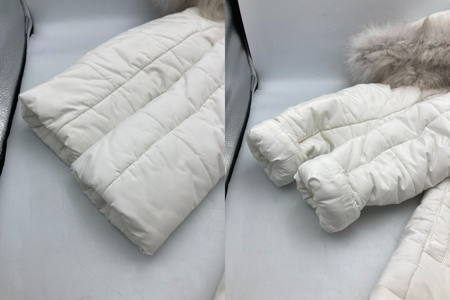 Blugirl Blumarine ブルーガール ブルマリン フォックスファー 中綿ジャケット LQ0214200 サイズ IT38 中古 D4