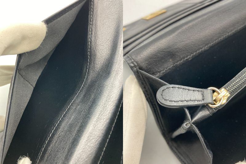 Vivienne Westwood ヴィヴィアンウエストウッド 型押し ロゴ 長財布  中古 D4