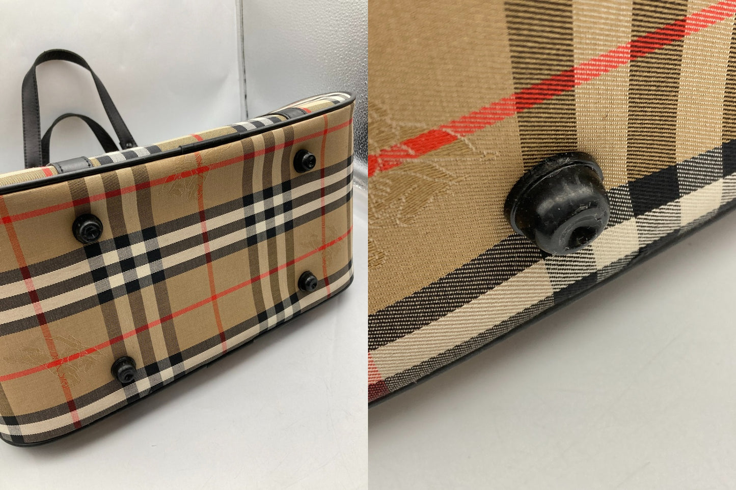 Burberrys バーバリーズ チェック柄 ボストンバッグ 中古 D4