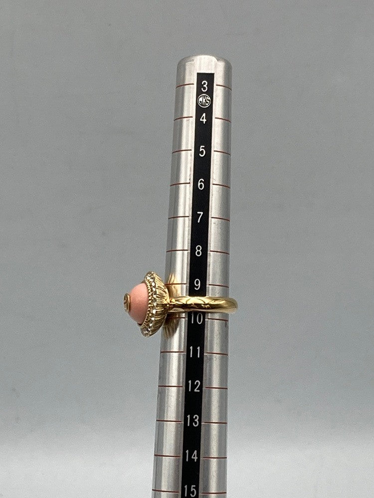 GUCCI グッチ インターロッキングG ラインストーン リング サイズXS レディース 中古 D4