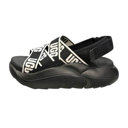 UGG LA Cloud Sandal サンダル レディース ゴムストラップ ロゴ 厚底 ブラック 23cm 1110090 中古 T1