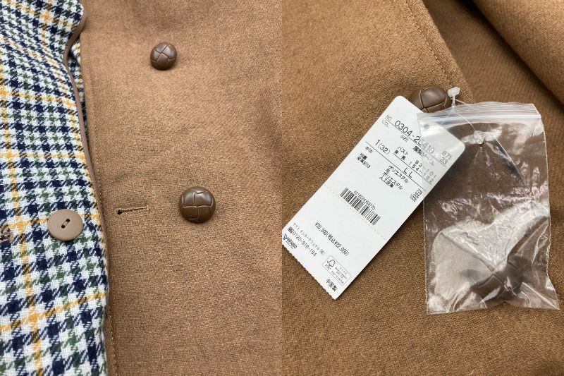 CROCODILE クロコダイル ウール混 コート レディース サイズLL 0304-25410 中古 D4