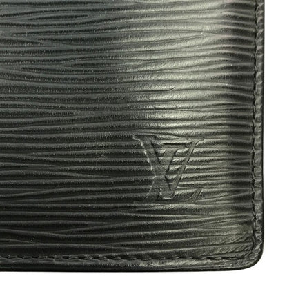 LOUIS VUITTON ルイヴィトン エピ ポルトフォイユプラザ 長財布 メンズ 2つ折り シンプル デイリー ブラック M60622 中古 T1