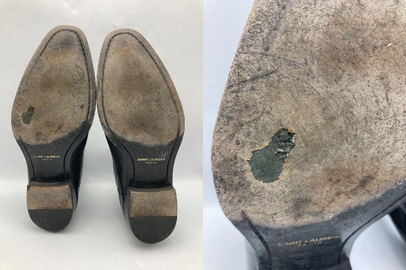 YVES SAINT LAURENT イヴサンローラン サイドゴア ブーツ 634195 サイズ40 メンズ 中古 D4