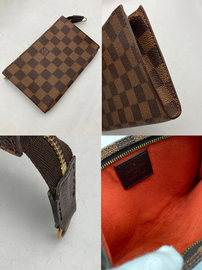 LOUIS VUITTON ルイヴィトン ダミエ エベヌ マレ バケツ型 ショルダー トートバッグ ポーチ付 N42240 中古 D4
