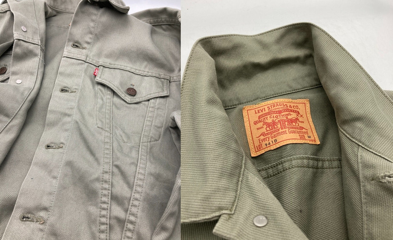 リーバイス 60's WHITE LEVI'S 復刻モデル ピケジャケット 941B XX 70941-1830 サイズM 中古 D4
