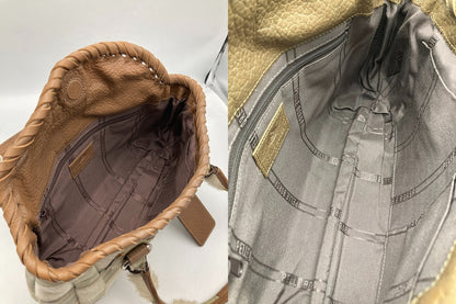 PELLE BORSA ペレボルサ ハラコ ハンドバッグ 中古 D4