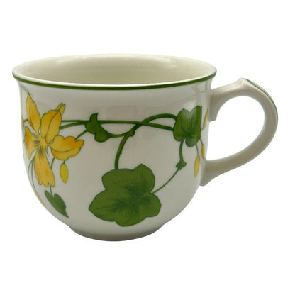 ビレロイ&ボッホ VILLEROY&BOCH ゼラニウム カップ&ソーサー ペア 洋食器 花柄 おしゃれ 中古 W1