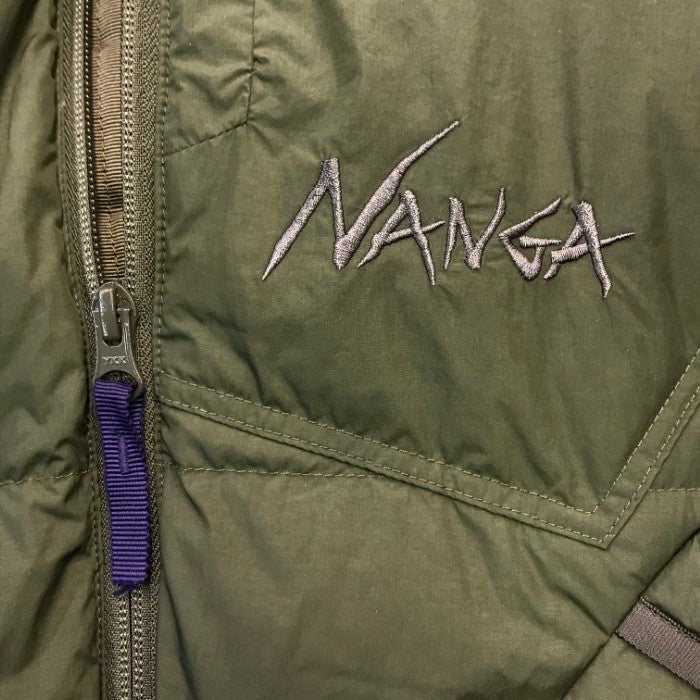 NANGA ナンガ マゼノリッジ ダウンジャケット メンズ 冬 防寒 アウトドア カーキグリーン JPN Lサイズ 中古 T1