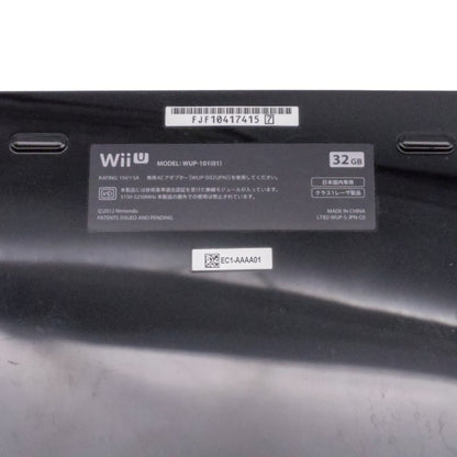 任天堂 WiiU 32GB kuro 本体 WUP-101(01) 中古 a1