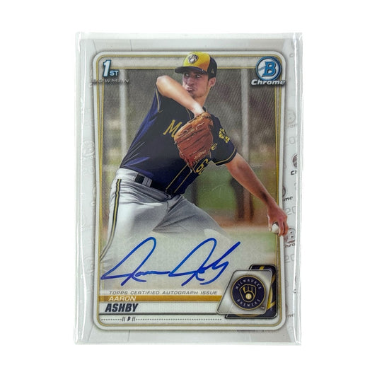 TOPPS MLBカード BOWMAN CHROME 1ST AARON ASHBY MILWAUKEE BREWERS #CPA-AA 中古 IT1