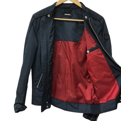 DIESEL ディーゼル ブルゾン S ライダースジャケット メンズ アウター ネイビー 中古 KW1