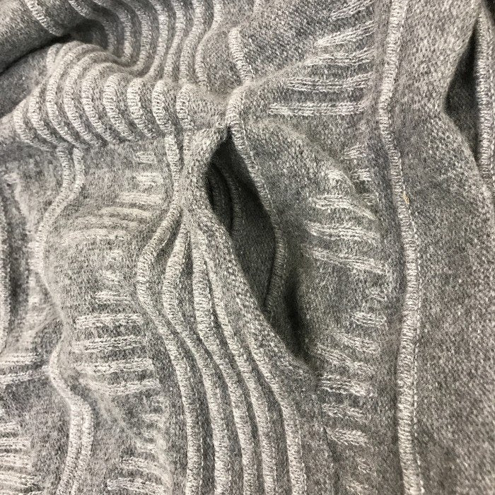 EMPORIO ARMANI エンポリオアルマーニ プルオーバーパーカー メンズ ウール フード グレー Sサイズ 中古 N1