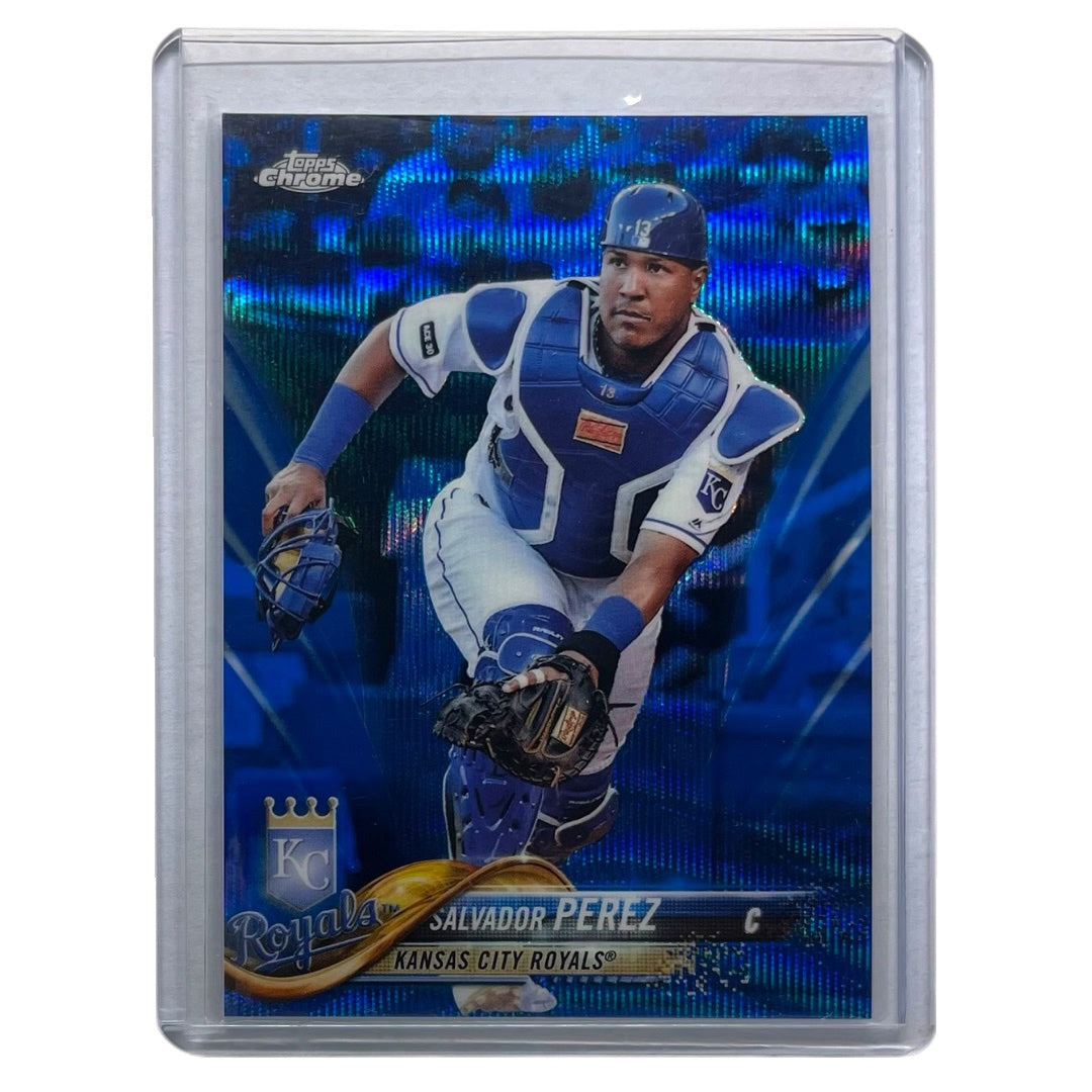 TOPPS MLBカード CHROME SALVADOR PEREZ KANSAS CITY ROYALS /75 #107 中古 IT2
