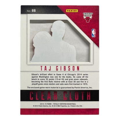 PANINI NBAカード TOTALLY CERTIFIED TAJ GIBSON CHICAGO BULLS /199 #88 中古 IT2