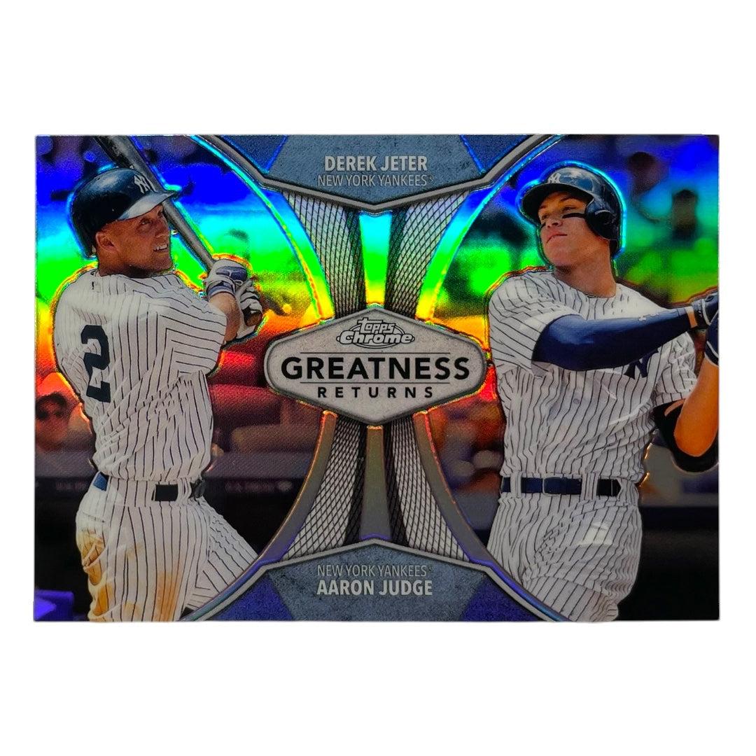 TOPPS MLBカード CHROME DEREK JETER AARON JUDGE NEW YORK YANKEES #GRE-6 中古 IT2
