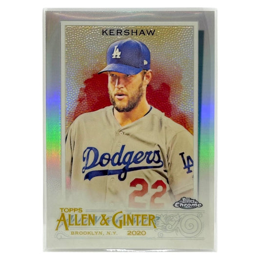 TOPPS MLBカード CHROME ALLEN & GINTER CLAYTON KERSHAW LOS ANGELES DODGERS #84 中古 IT1