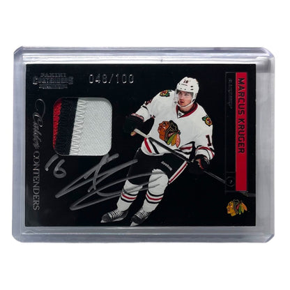 PANINI NHLカード CONTENDERS MARCUS KRUGER CHICAGO BLACKHAWKS /100 #207 中古 IT2