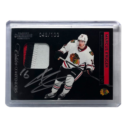 PANINI NHLカード CONTENDERS MARCUS KRUGER CHICAGO BLACKHAWKS /100 #207 中古 IT2