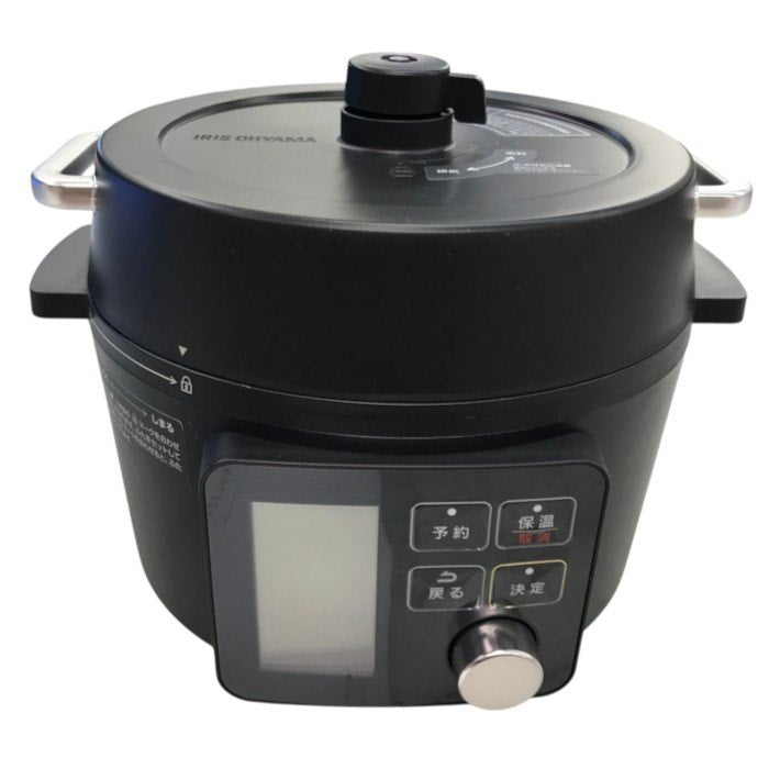 IRIS OHYAMA 電気圧力鍋 2.2L 1~2人用 低温調理可能 ガラス蓋付き PMPC-MA2 中古 Y1