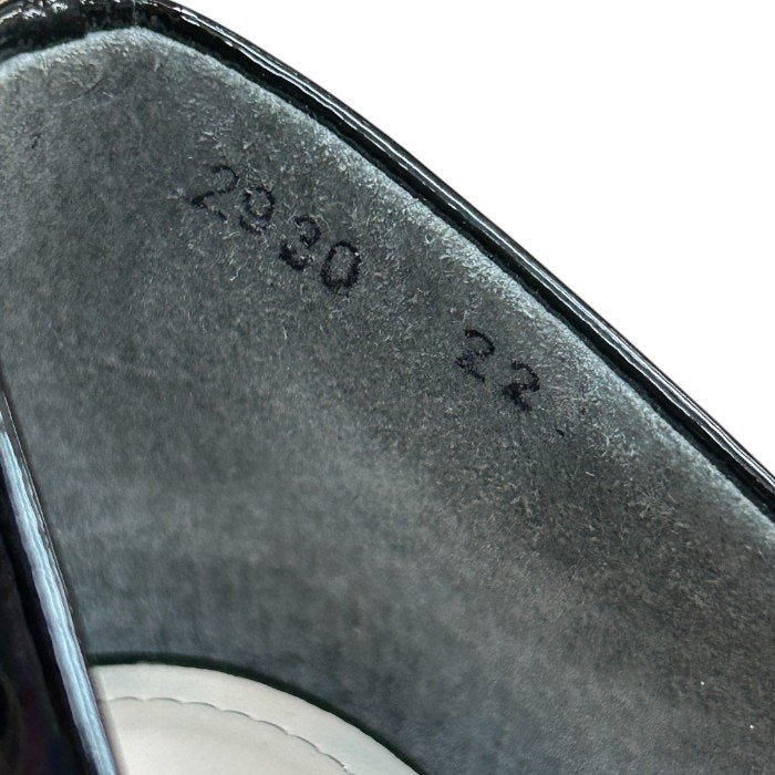 23区 Vingt-trois arrondissements エナメル パンプス 22cm 靴 シューズ ヒール レディース ブラック 中古 W４