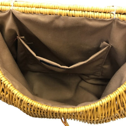 SOFIE DHOORE ソフィードール  ショルダーバッグ レディース 夏 カゴ ベージュ ラタンショルダー リボン バイカラー 中古 M1