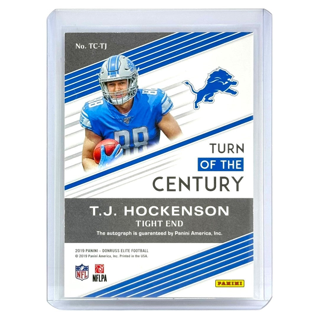 PANINI NFLカード DONRUSS ELITE T.J. HOCKENSON DETROIT LIONS /99 #TC-TJ 中古 IT1