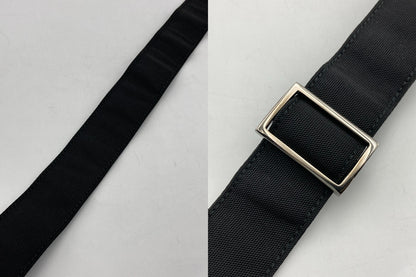GUCCI グッチ ナイロン レザー ベルト 中古 D4