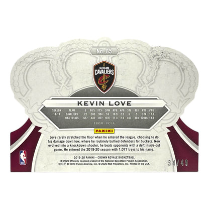 PANINI NBAカード CROWN ROYALE DIE CUT KEVIN LOVE CAVALIERS /49 #85 中古 IT2