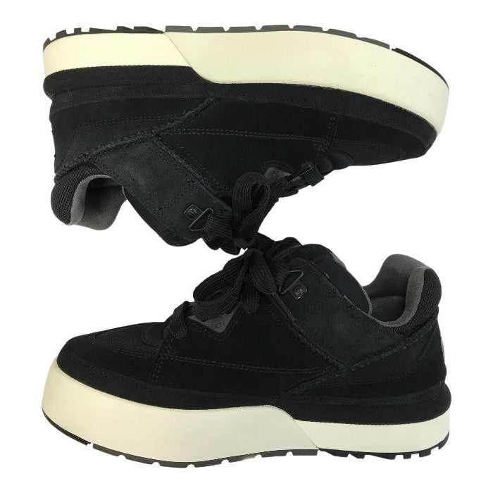 UGG アグ GOLDENCUSH スニーカー レディース スウェード/メッシュ ローカット 厚底 ゴールデンクッシュ ブラック 24.0cm 1152719 中古 T1