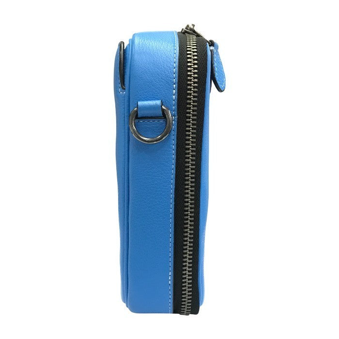 COACH コーチ スタントン クロスボディ ショルダーバッグ メンズ レザー 斜め掛け ポーチ ブルー CL948 中古 T1