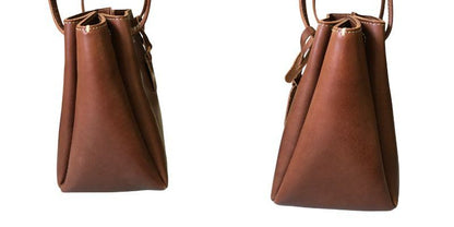 土屋鞄 ディアリオ ギャザー ショルダー バッグ レディース レザー ブラウン トートバッグ 鞄 本革 おしゃれ 中古 WK1