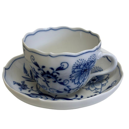 meissen マイセン ブルーオニオン カップ＆ソーサー ブランド 洋食器 おしゃれ 1客 中古 W1
