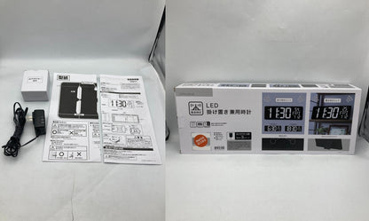 NITORI ニトリ LED時計 ダイオ 掛け置き兼用時計 電波時計 中古 D4