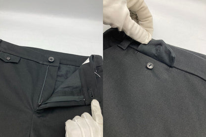 human woman ヒューマンウーマン サテンストレッチ スリムパンツ 077-2230107 サイズL ブラック 中古 D4