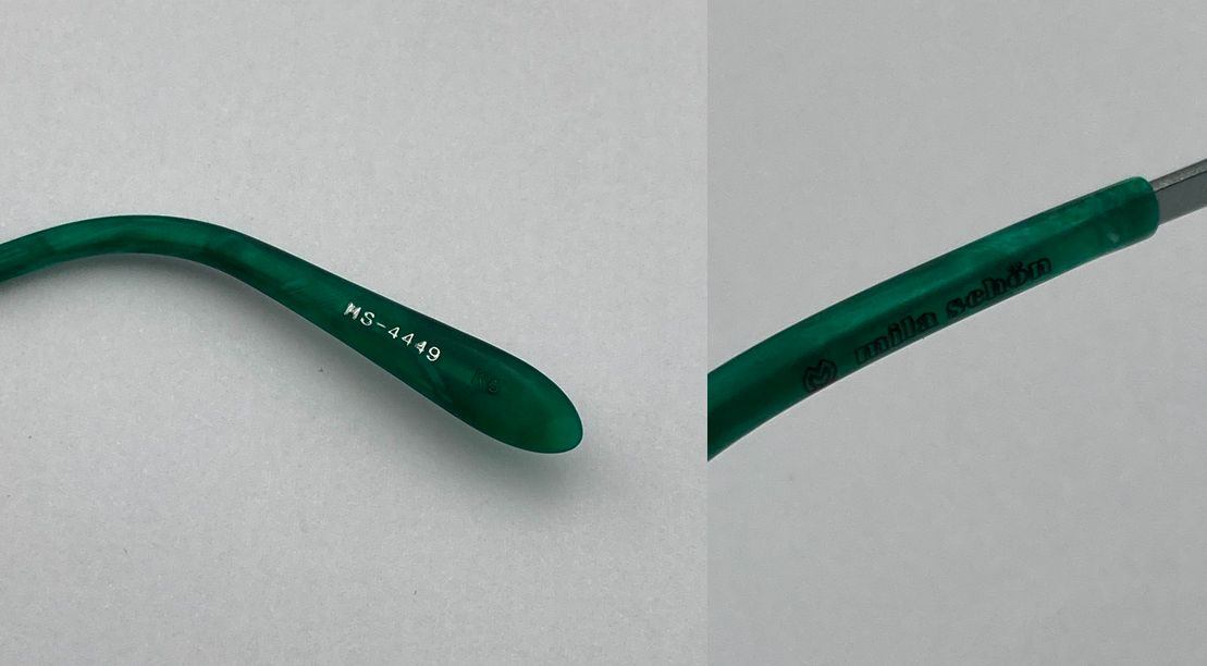 mila schon ミラショーン ニッケルフリー リムレス メガネフレーム  MS-4449 中古 D4