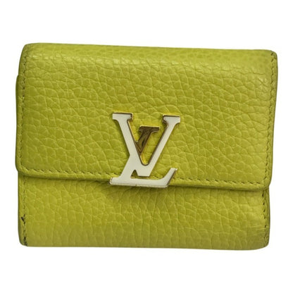 LOUIS VUITTON ルイヴィトン ポルトフォイユ カプシーヌ 財布 レディース トリヨンレザー 3つ折り コンパクト セドラ M81230 中古 T1