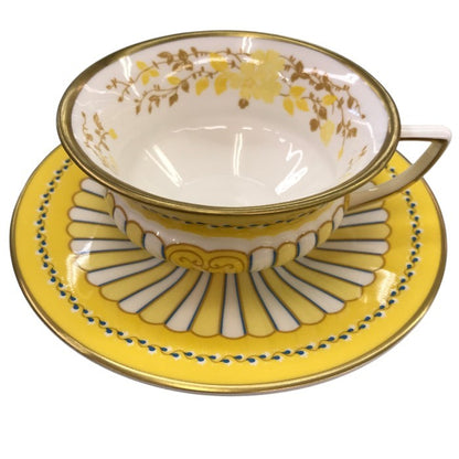 Wedgwood (ウェッジウッド) ハーレクイン イエローリボン ティーカップ&ソーサー 中古 Y1