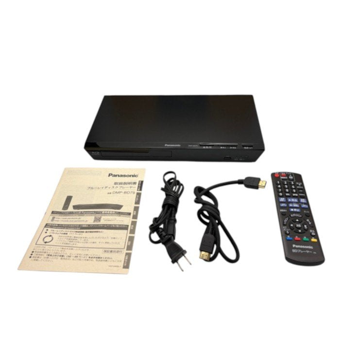 Panasonic パナソニック ブルーレイディスクプレーヤー DMP-BD79-K Blu-ray 家電 ブラック 中古 W４