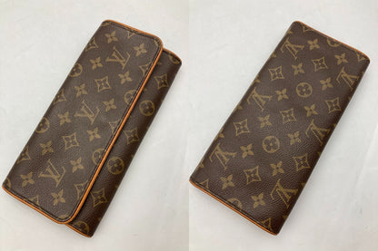 LOUIS VUITTON ルイヴィトン モノグラム ポシェットツイン GM ショルダーバッグ M51852 中古 D4