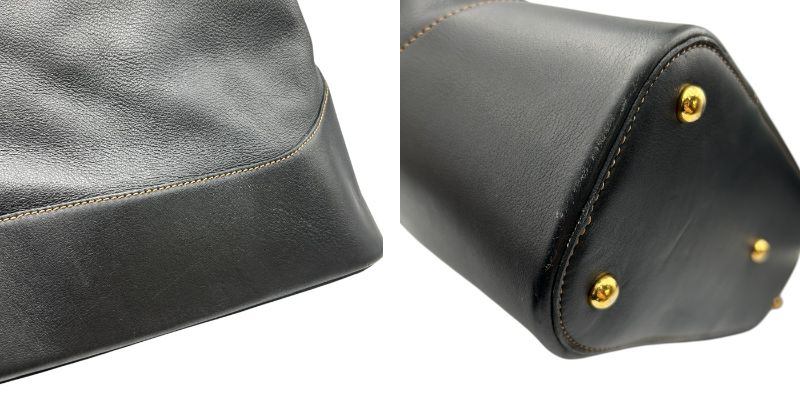 LOEWE ロエベ アントン ショルダーバッグ レディース レザー ヴィンテージ ブラック ブランド 肩掛け 希少 鞄 中古 W４