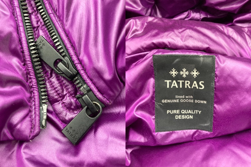 TATRAS タトラス ダウンベスト MTA16A4309 パープル サイズ2 メンズ 中古 D4