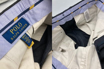POLO RALPH LAUEN ポロラルフローレン ウール混 スラックス グレー サイズ29×32 メンズ 中古 D4