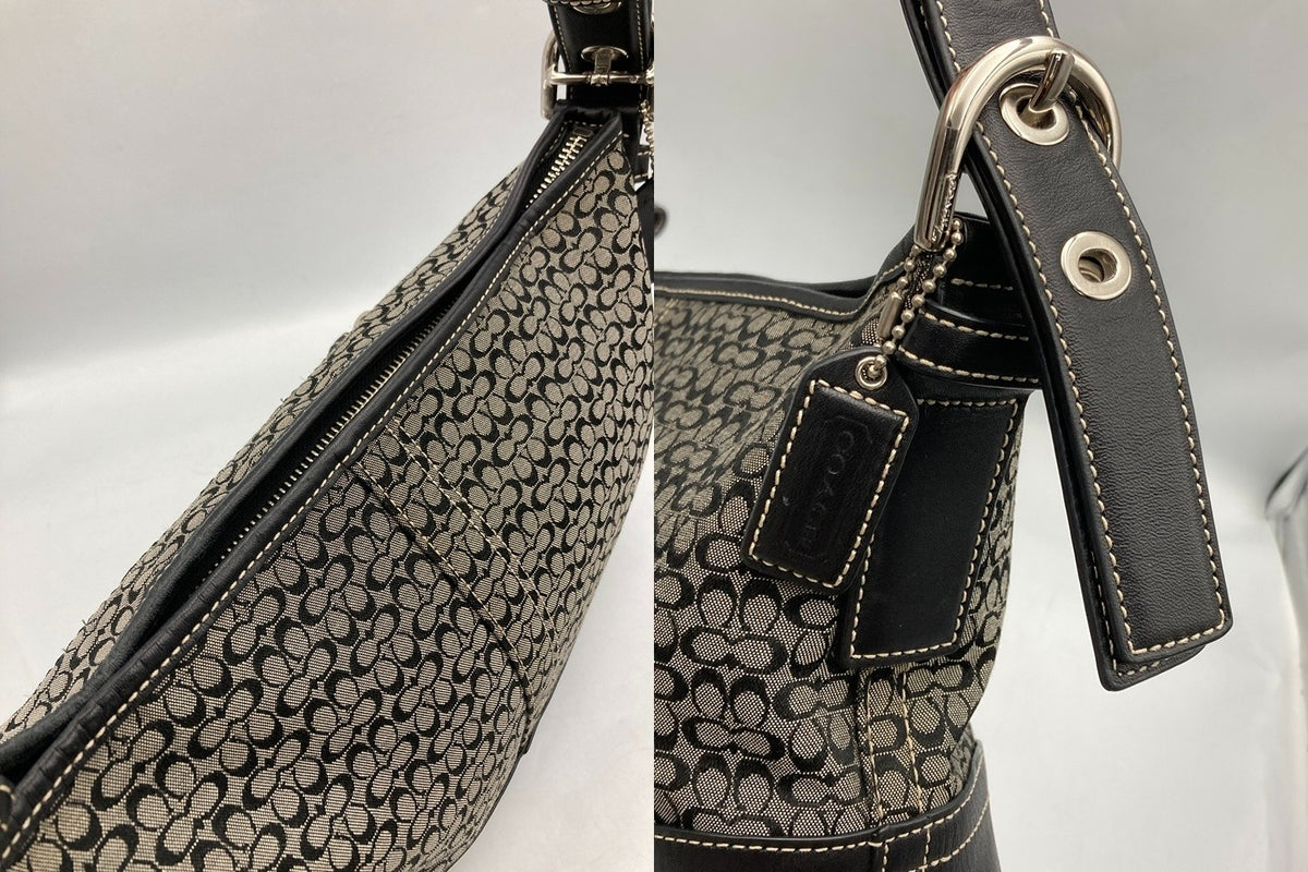 COACH コーチ ミニシグネチャー 2WAY ショルダーバッグ F10945 中古 D4