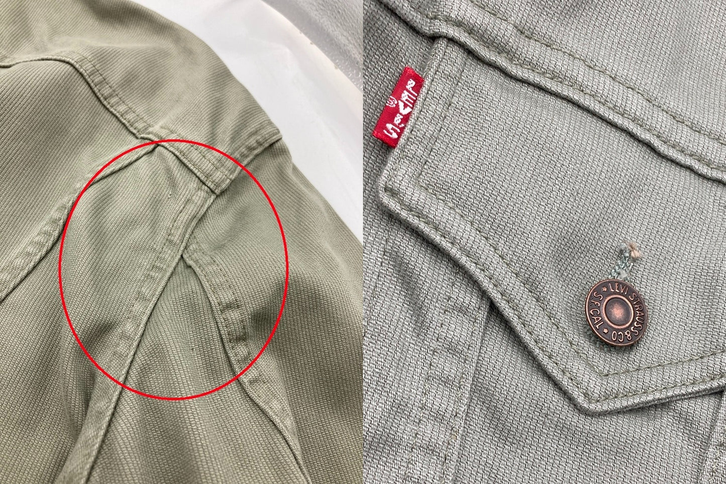 リーバイス 60's WHITE LEVI'S 復刻モデル ピケジャケット 941B XX 70941-1830 サイズM 中古 D4