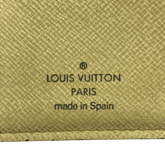 LOUIS VUITTON ルイヴィトン ダミエ アズール ポルトフォイユマルコ 財布 レディース 2つ折り 小銭入れ付き ホワイト N60018 中古 T1