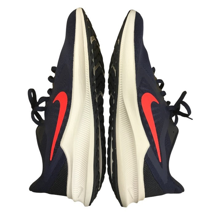NIKE ナイキ ダウンシフター10 メンズ オールシーズン ランニングシューズ ネイビー 28cm CI9981-400 中古 N1