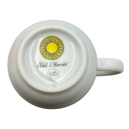 未使用品 SOLEILD’HERMES ソレイユ ドゥ エルメス マグカップ No.1 046031P ブランド 洋食器 幾何学模様 おしゃれ 中古 W４