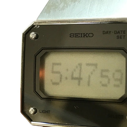 SEIKO セイコー ドットマトリックス 腕時計 メンズ デジタル クオーツ 画面スクロール ヴィンテージ D031-4000 中古 T1
